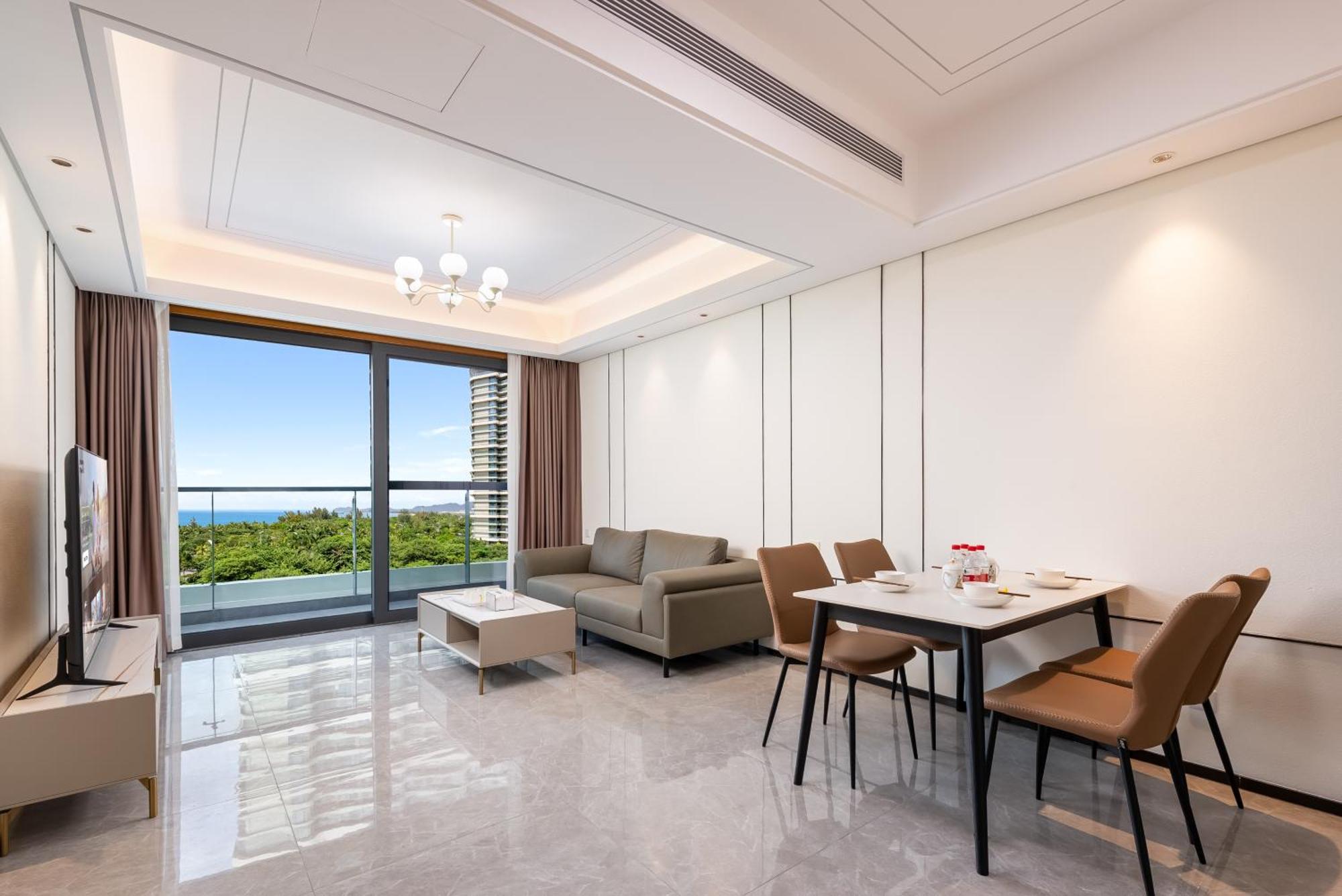 Puhai Sea View Apt By Hailan Tour At Sanya Yazhou Bay#Only 100 Meters To Beach And Sea Swimming Area מראה חיצוני תמונה