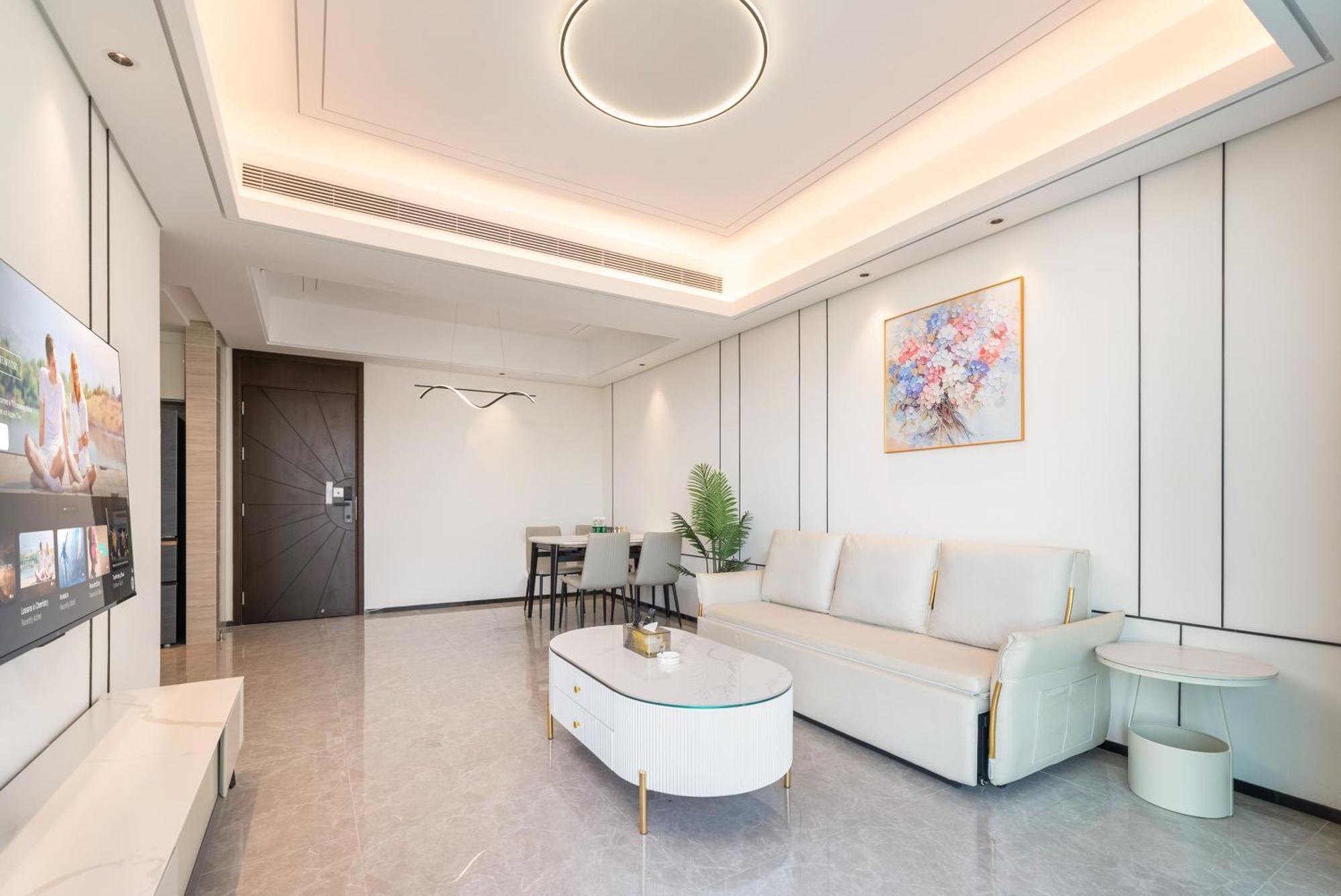 Puhai Sea View Apt By Hailan Tour At Sanya Yazhou Bay#Only 100 Meters To Beach And Sea Swimming Area מראה חיצוני תמונה