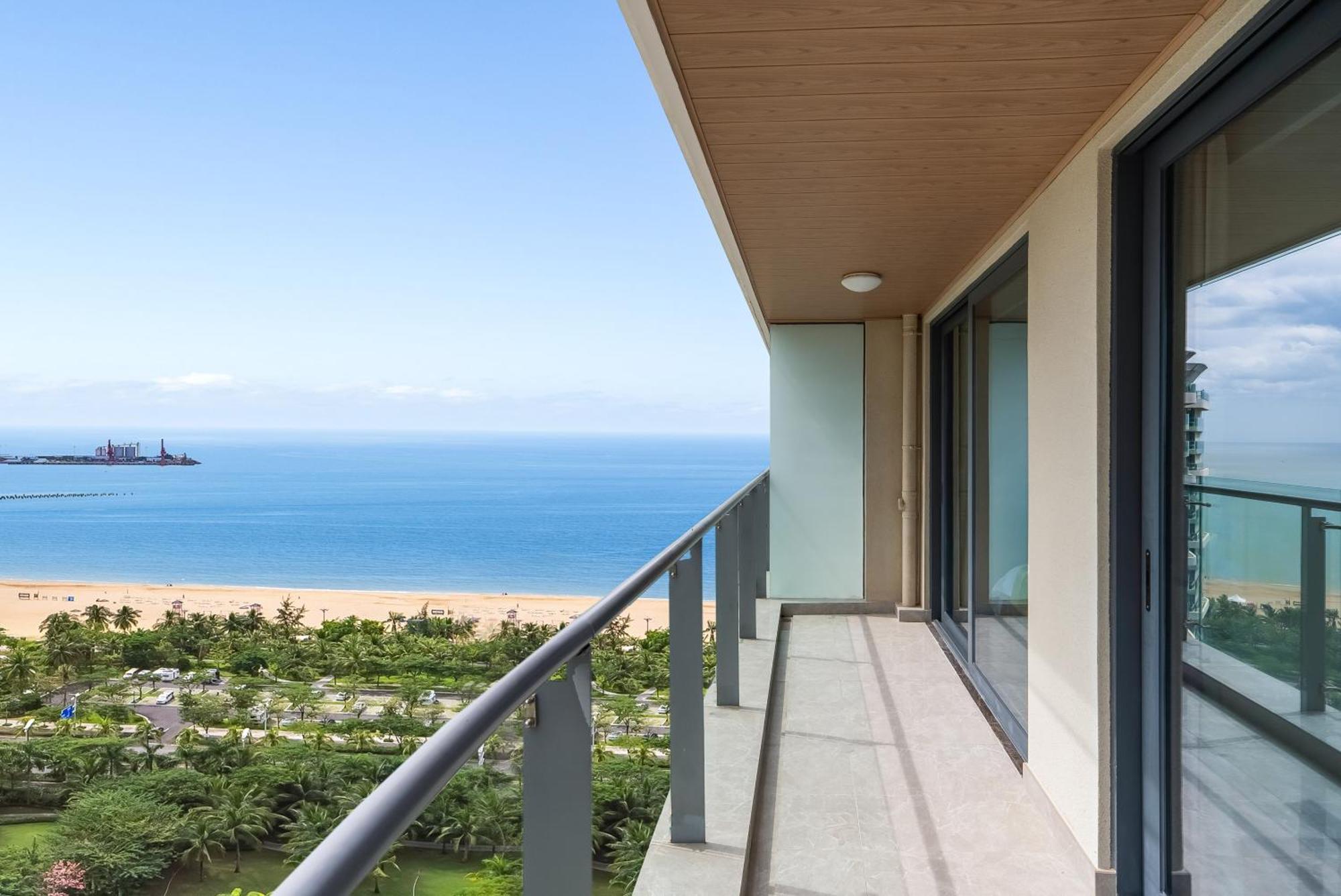 Puhai Sea View Apt By Hailan Tour At Sanya Yazhou Bay#Only 100 Meters To Beach And Sea Swimming Area מראה חיצוני תמונה
