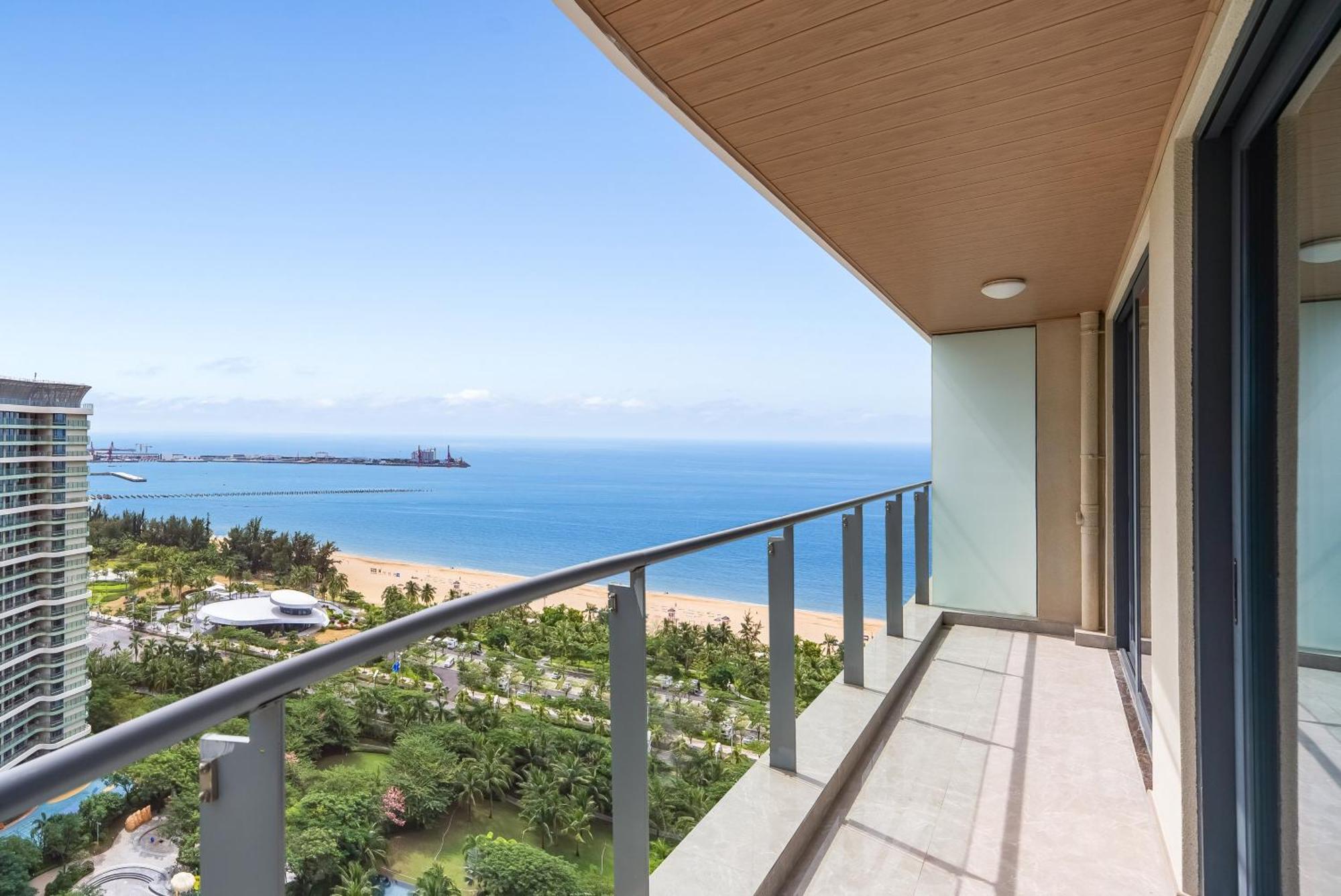 Puhai Sea View Apt By Hailan Tour At Sanya Yazhou Bay#Only 100 Meters To Beach And Sea Swimming Area מראה חיצוני תמונה