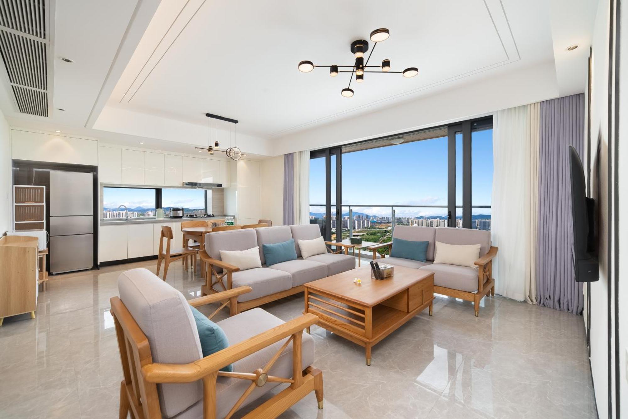 Puhai Sea View Apt By Hailan Tour At Sanya Yazhou Bay#Only 100 Meters To Beach And Sea Swimming Area מראה חיצוני תמונה