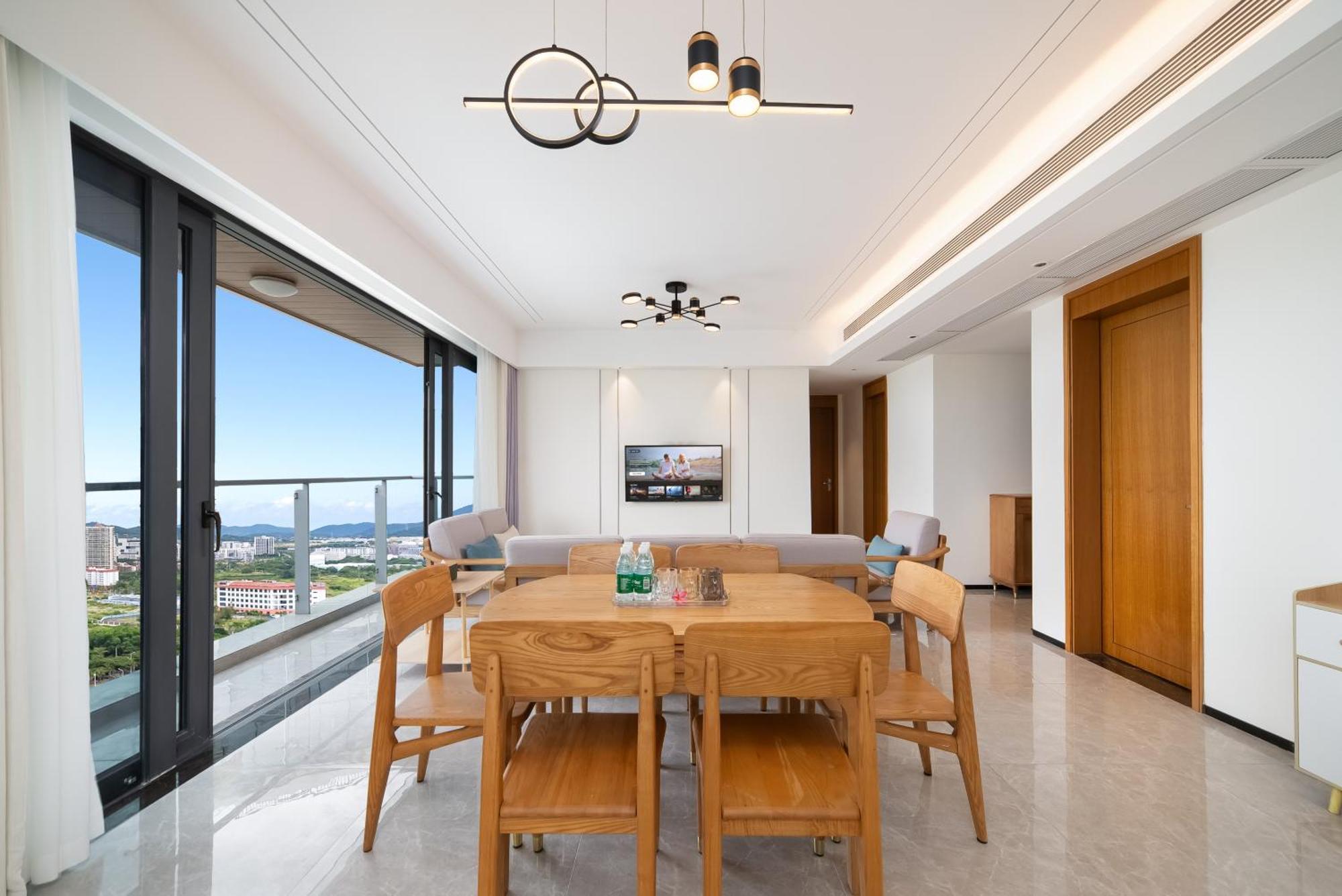 Puhai Sea View Apt By Hailan Tour At Sanya Yazhou Bay#Only 100 Meters To Beach And Sea Swimming Area מראה חיצוני תמונה