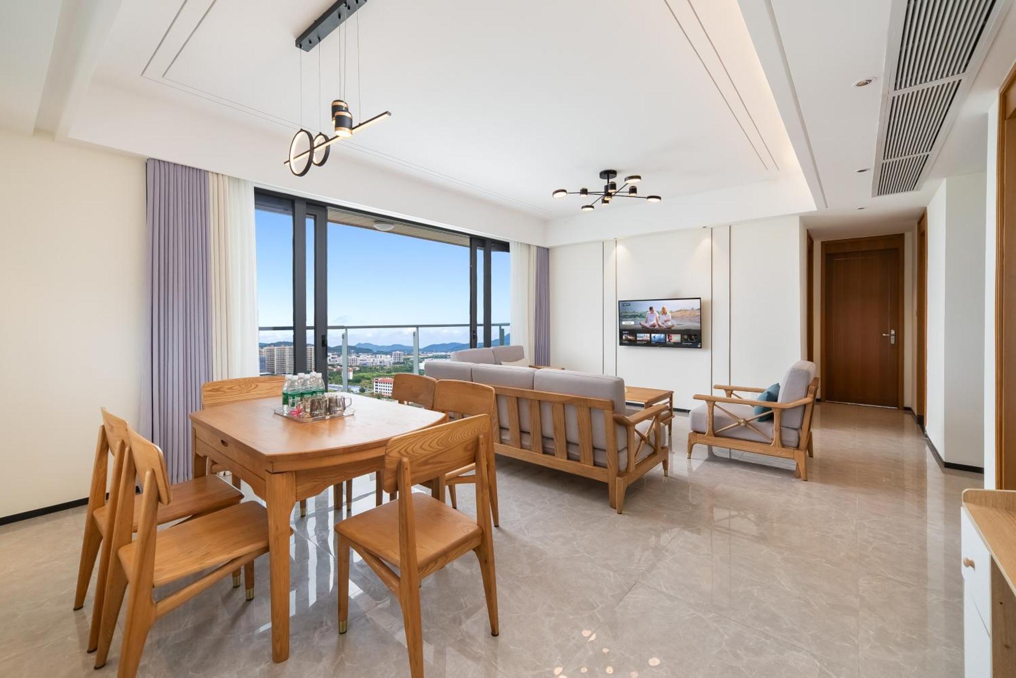 Puhai Sea View Apt By Hailan Tour At Sanya Yazhou Bay#Only 100 Meters To Beach And Sea Swimming Area מראה חיצוני תמונה