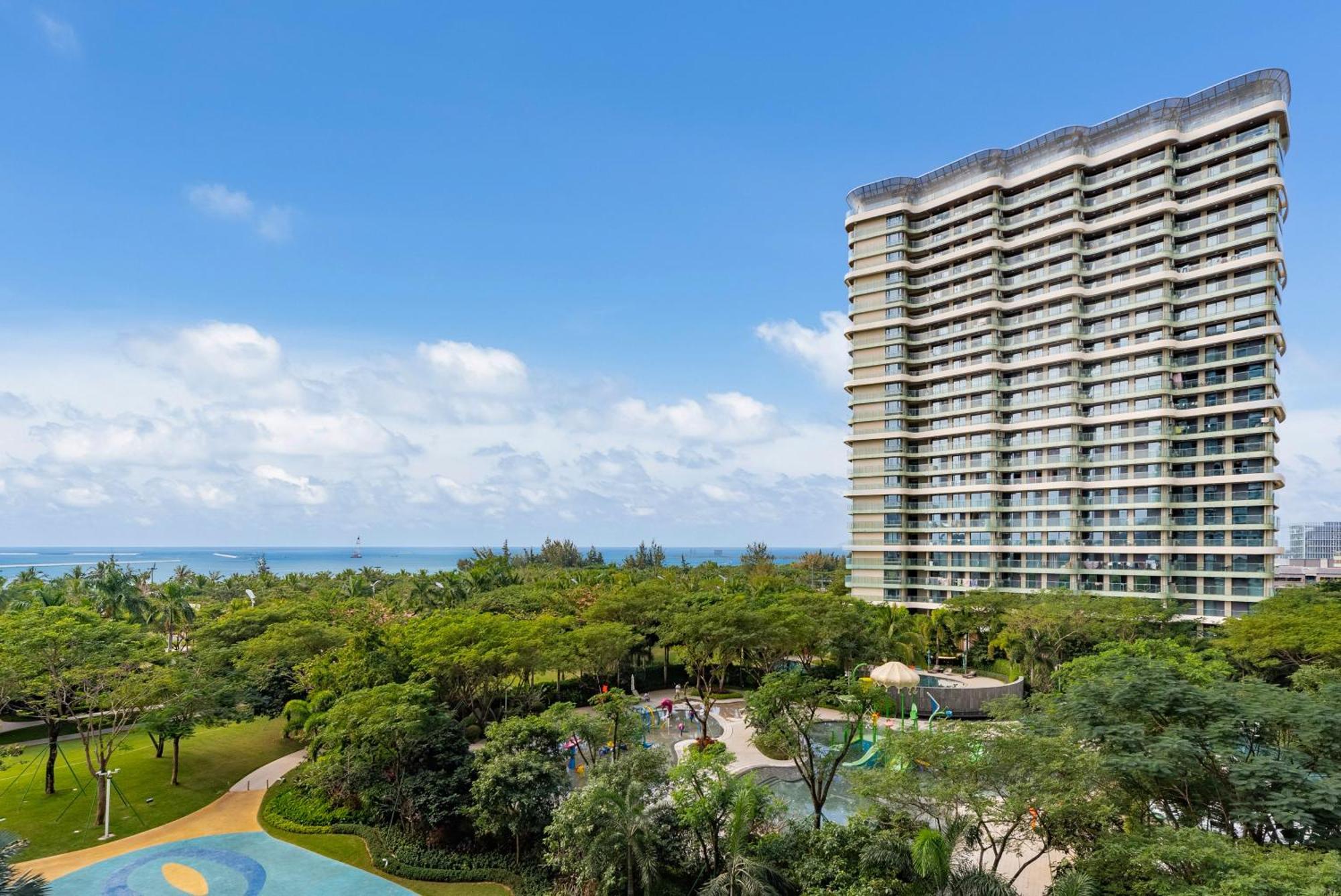 Puhai Sea View Apt By Hailan Tour At Sanya Yazhou Bay#Only 100 Meters To Beach And Sea Swimming Area מראה חיצוני תמונה